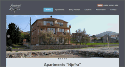 Desktop Screenshot of apartmani-njofra.com