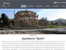 Tablet Screenshot of apartmani-njofra.com